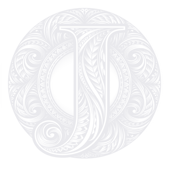 The letter J in Tongan tatatau linework — Johnny